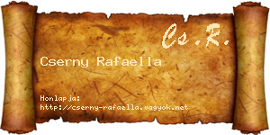Cserny Rafaella névjegykártya